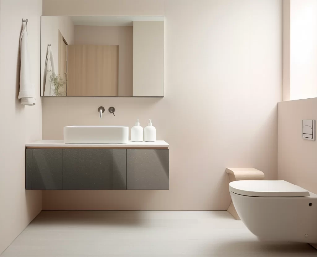 Decorlux_Tableros_MDF_1800_Acrilico_High_Gloss_Alto_Brillo_Beige_Metallic_Baño