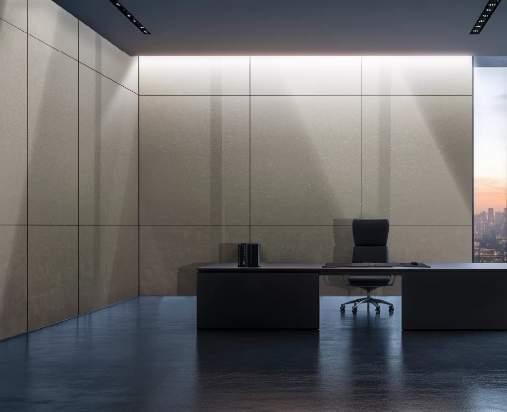 Decorlux_Tableros_MDF_1800_Acrilico_High_Gloss_Alto_Brillo_Beige_Metallic_Oficina