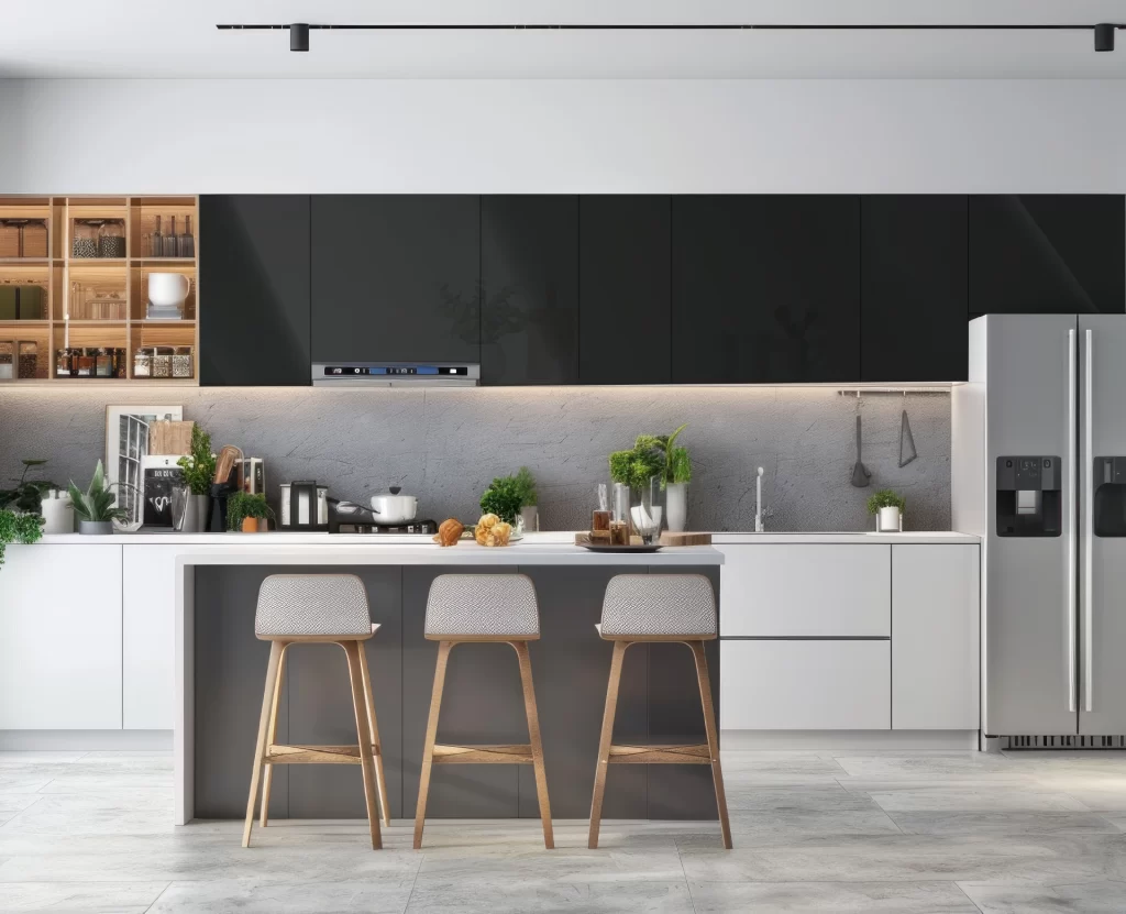 Decorlux_Tableros_MDF_1800_Acrilico_High_Gloss_Alto_Brillo_Dark_Grey_Cocina