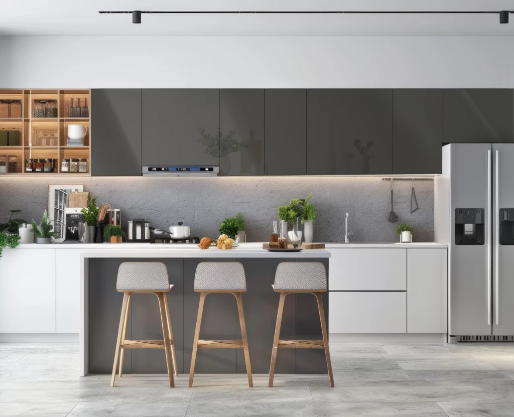 Decorlux_Tableros_MDF_1800_Acrilico_High_Gloss_Alto_Brillo_Grey_Cocina
