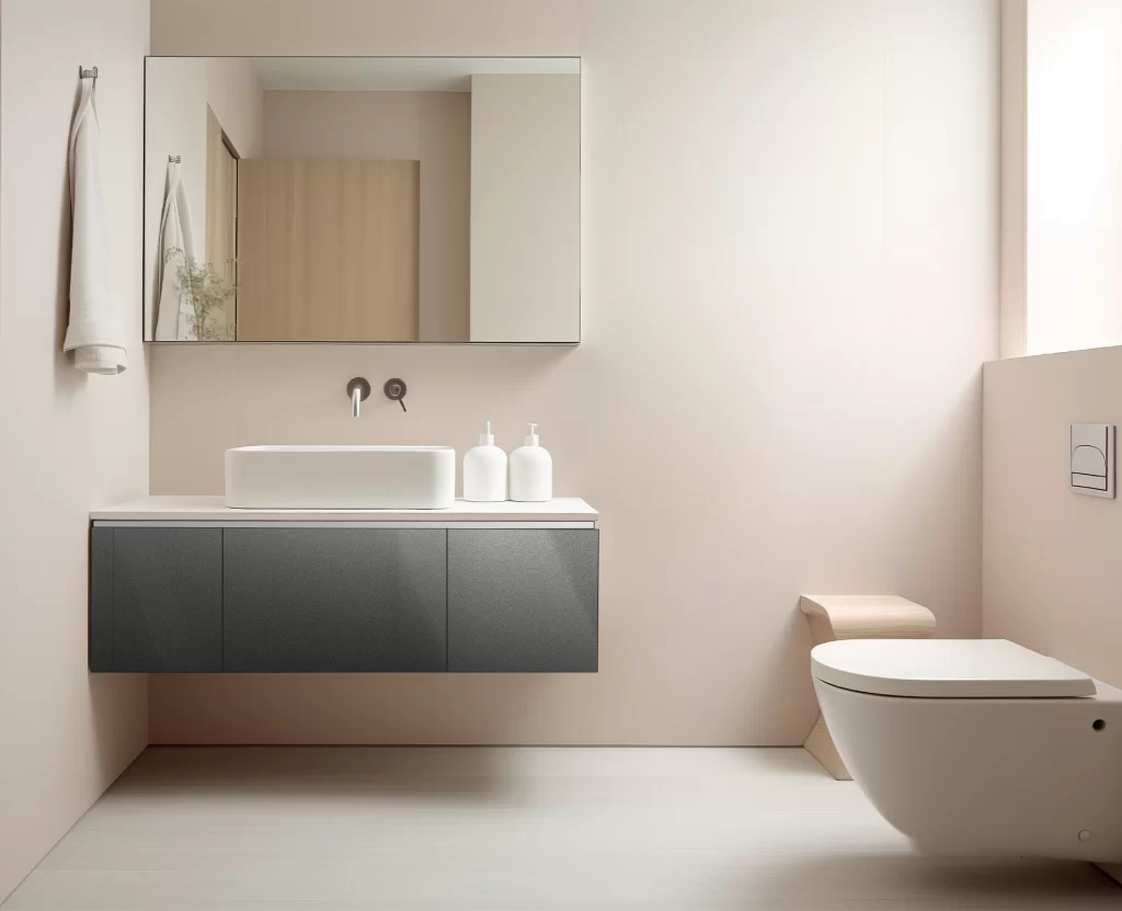 Decorlux_Tableros_MDF_1800_Acrilico_High_Gloss_Alto_Brillo_Silver_Metallic_Oscuro_Baño