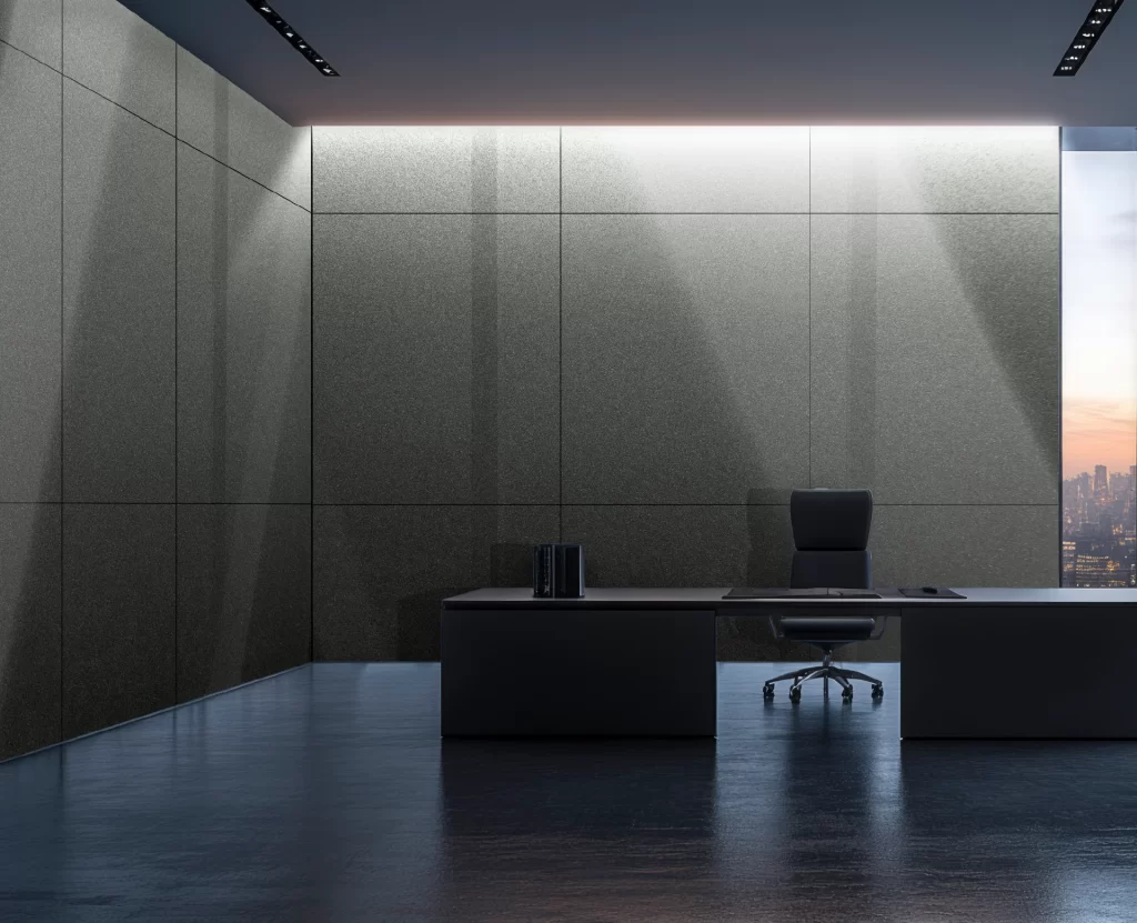 Decorlux_Tableros_MDF_1800_Acrilico_High_Gloss_Alto_Brillo_Silver_metallic_Oscuro_Oficina