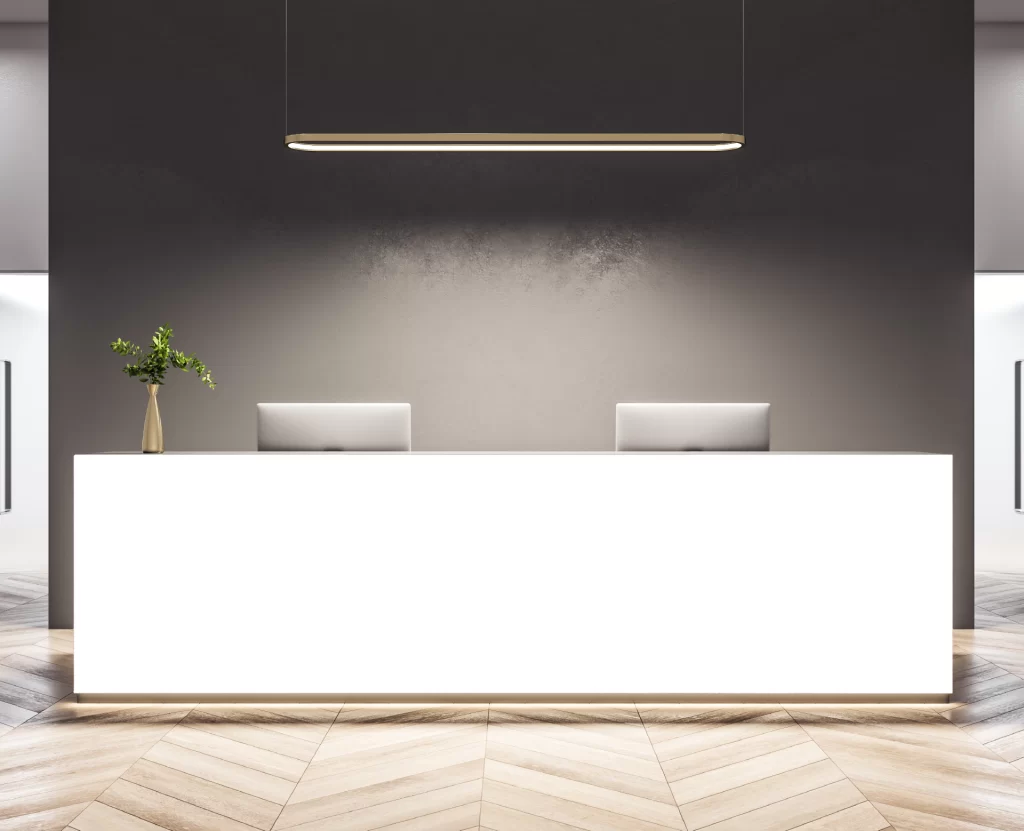 Decorlux_Tableros_MDF_1800__Acrilico_Top_Matt_Mate_Blanco_Recepcion