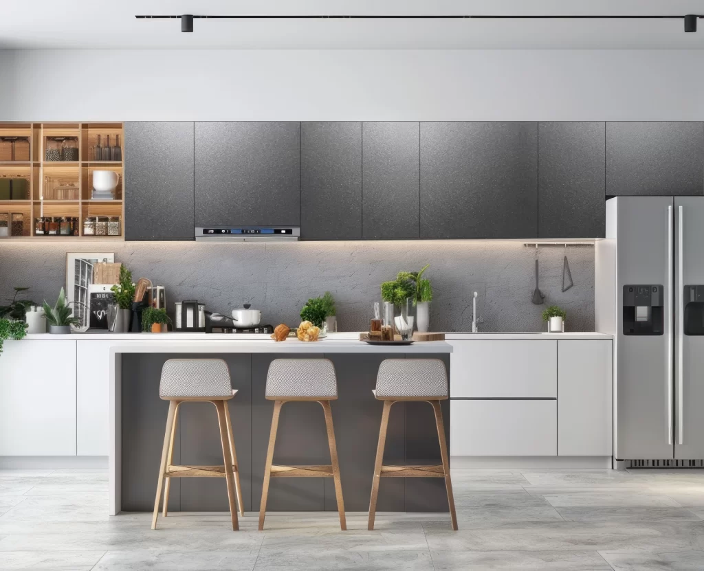 Decorlux_Tableros_MDF_1800__Acrilico_Top_Matt_Mate_Grey_metallic_Cocina